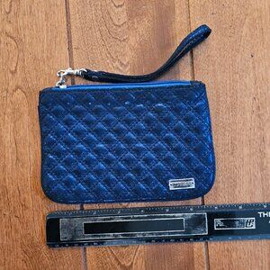Express Sparkling Dark Blue Bling Clutch with Zipper